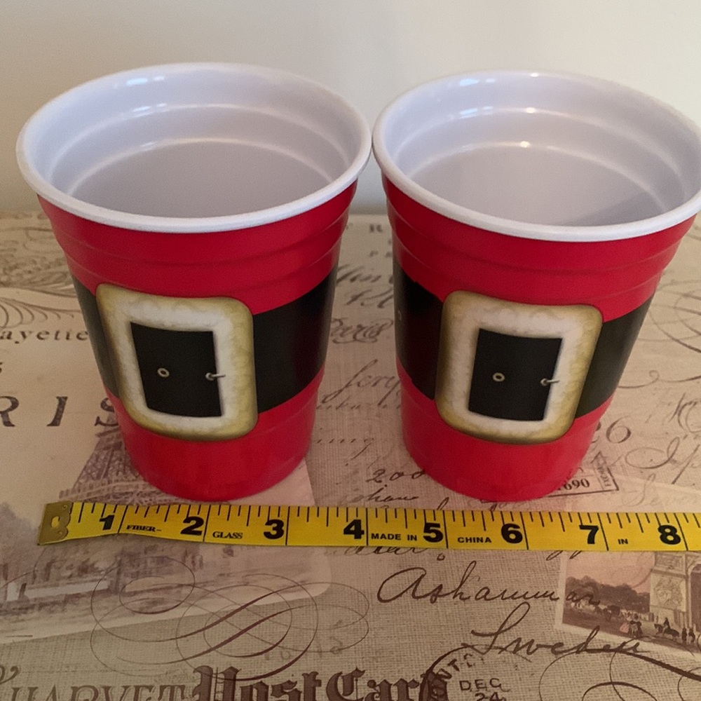 Santa Belt Red Cups (Red) 💖 - Picture 7 of 7
